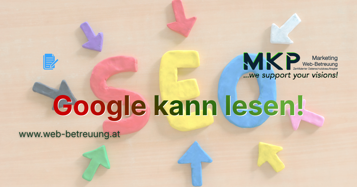Google kann lesen | MKP Marketing und Web-Betreuung