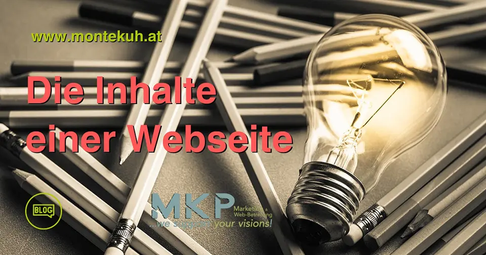 MKP | Marketing & Web-Betreuung | Blog | Inhalte einer Webseite