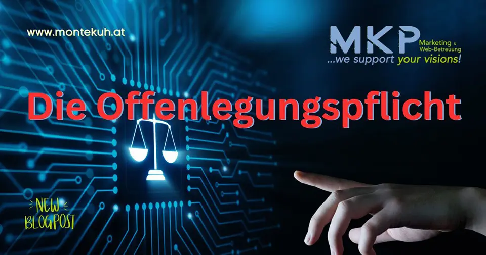 MKP Marketing & Web-Betreuung | Blog | Offenlegungspflicht